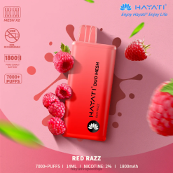 Hayati Duo Mesh за једнократну употребу 84XDP179 ред разз - Hayati Vapes Wholesale