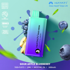 Hayati Duo Mesh за једнократну употребу 84XDP188 кисела јабука боровница - Hayati Flavour Vapes