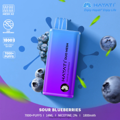 Hayati Duo Mesh за једнократну употребу 84XDP189 киселе боровнице - Hayati Vapes Wholesale