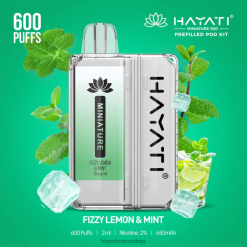 Hayati Miniature 600 комплета махуна 84XDP33 газирани лимун и мента - Hayati Vape Near Me