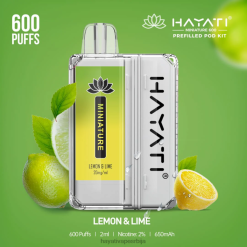 Hayati Miniature 600 комплета махуна 84XDP39 лимун и лимун - Hayati Vapes Wholesale