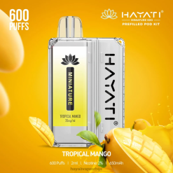 Hayati Miniature 600 комплета махуна 84XDP49 тропски манго - Hayati Vapes Wholesale