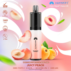 Hayati Twist за једнократну употребу 84XDP72 сочна бресква - Hayati Vape Flavours