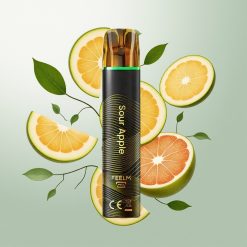 JNR Black&Golden 800 Puffs Једнократна вејп Kisela Jabuka 2ml 2%
