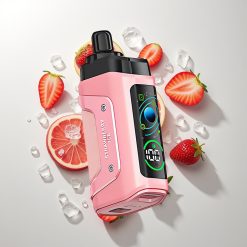 Razz Bar 45000 Puffs Ђубре од Јагоде Лед Adjustable Airflow