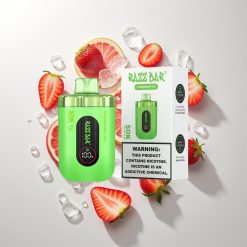 Razz Bar 50K Puffs Једнократна вејп Jagoda Led 1.0 Ohm 2% Nicotine